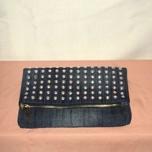 Denim hand bag